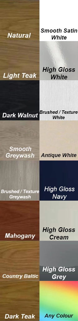 SINGLE OR KING SINGLE ROXBOROUGH (CUSTOM MADE) 3 PIECE (TALLBOY) BEDROOM SUITE - ASSORTED COLOURS