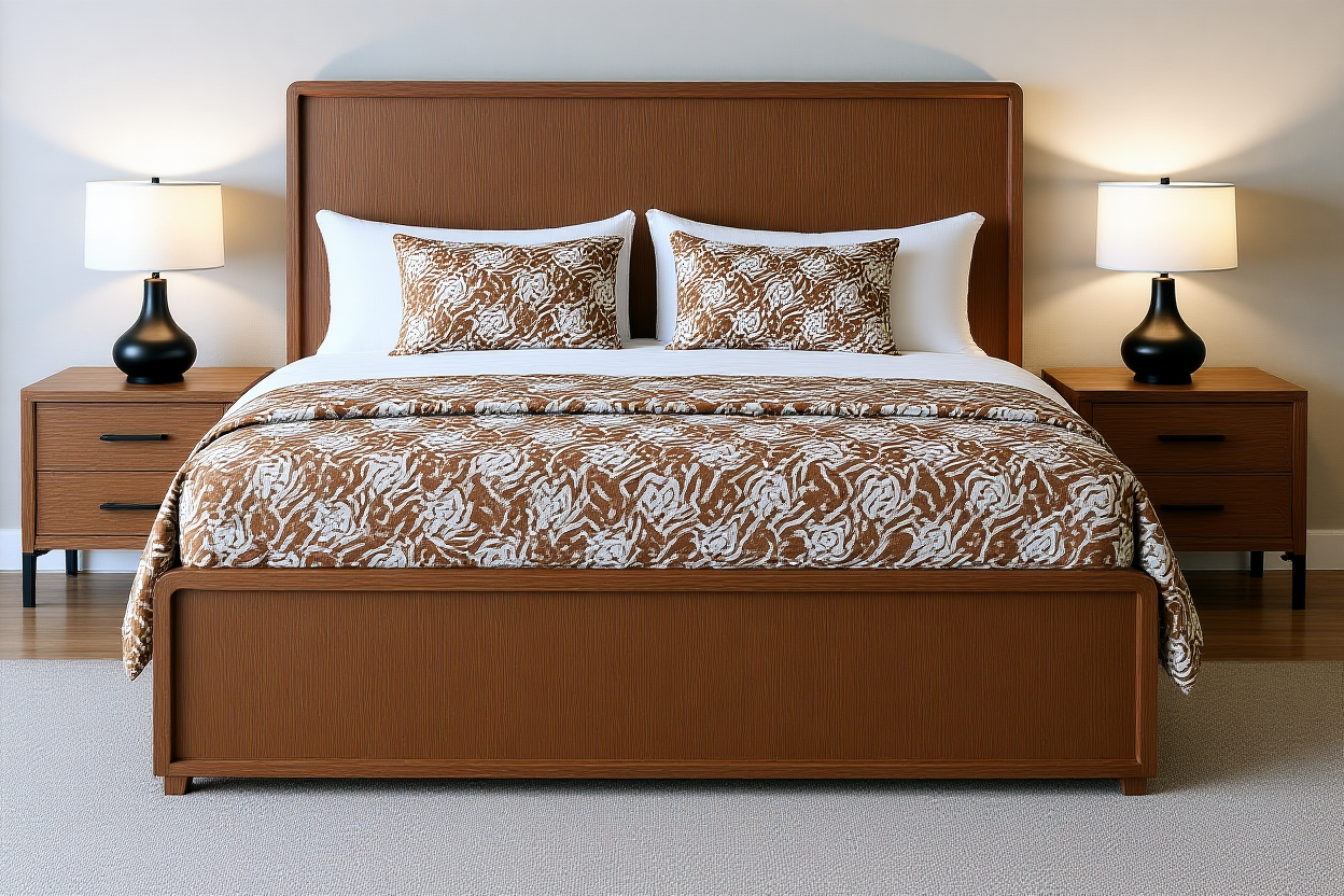 ROUNDING (AUSSIE MADE) TIMBER BEDROOM COLLECTION - ASSORTED STAINED COLOURS - STARTING FROM $1999