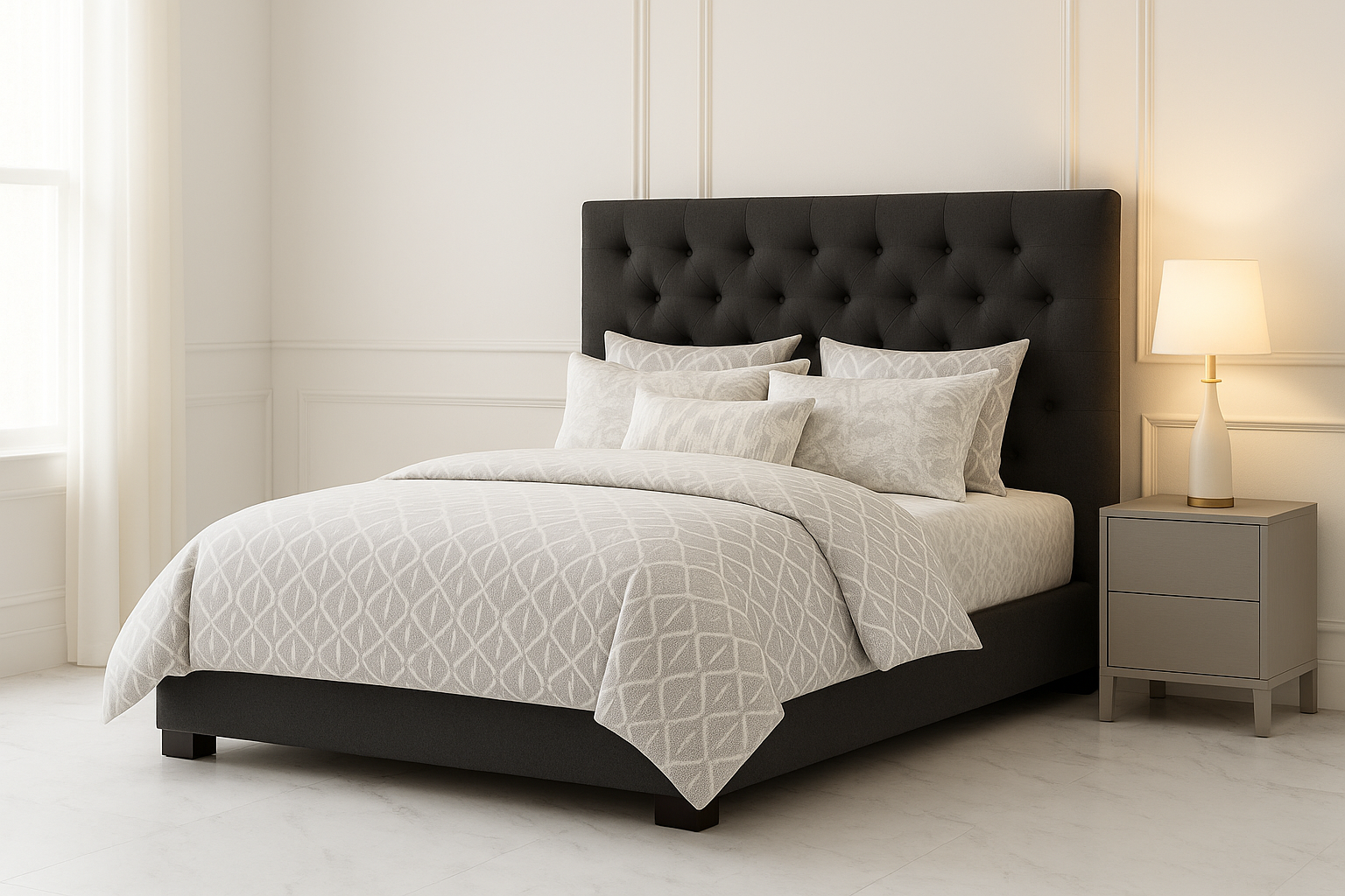 TENNESSE (AUSSIE MADE) UPHOLSTERED BEDROOM COLLECTION - ASSORTED FABRICS AND COLOURS - STARTING FROM $599