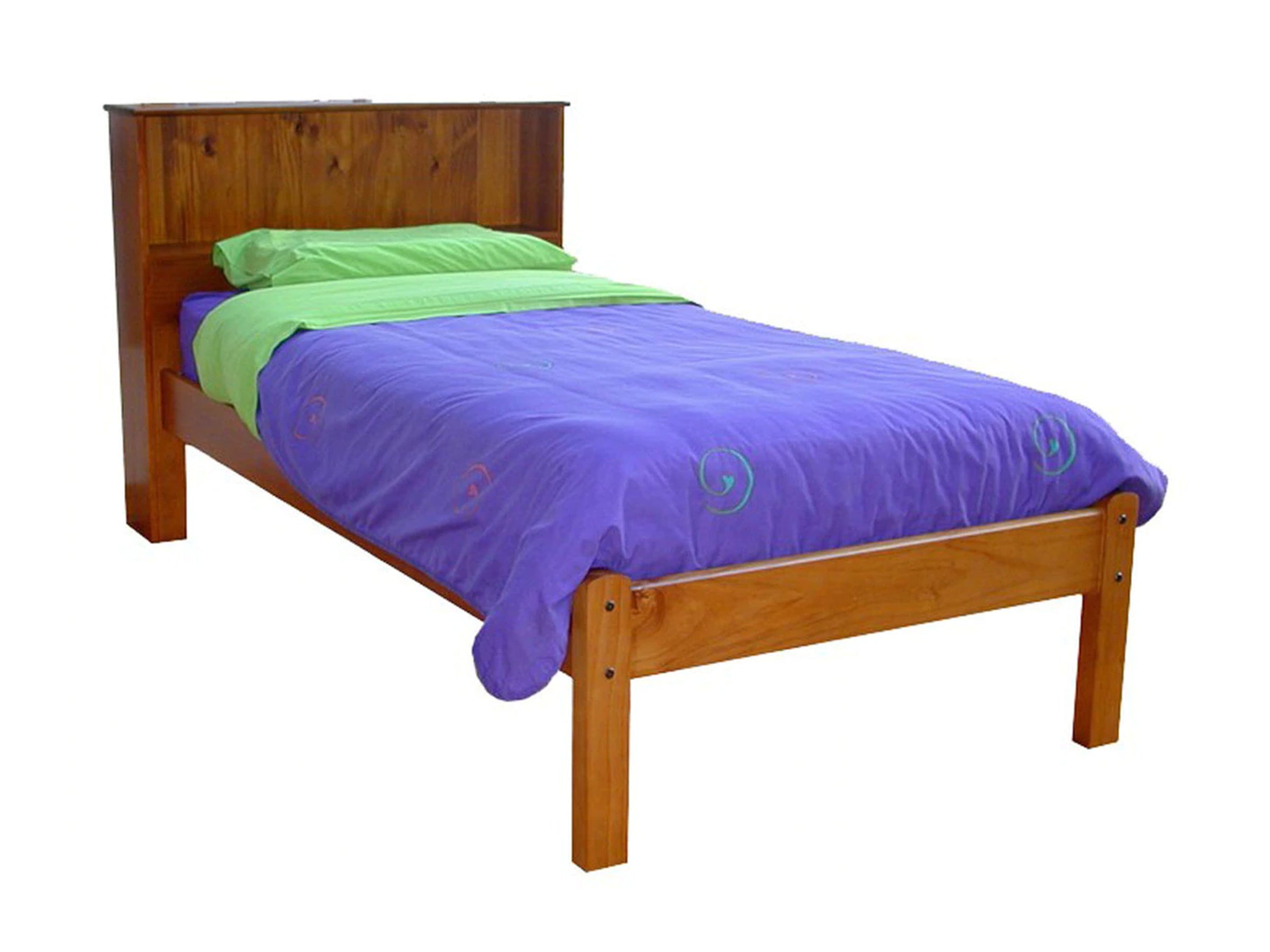 QUEEN BOOKEND (AUSSIE MADE) BED FRAME - ASSORTED COLOURS