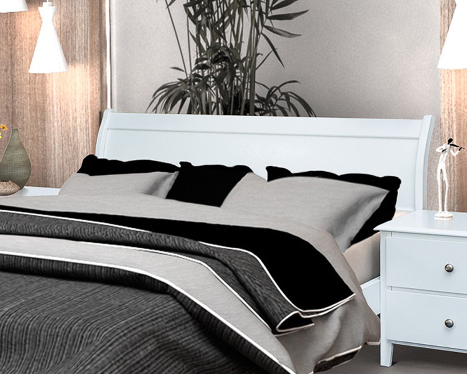 DOUBLE MARTHA (AUSSIE MADE) BEDHEAD ONLY - ASSORTED PAINTED COLOURS