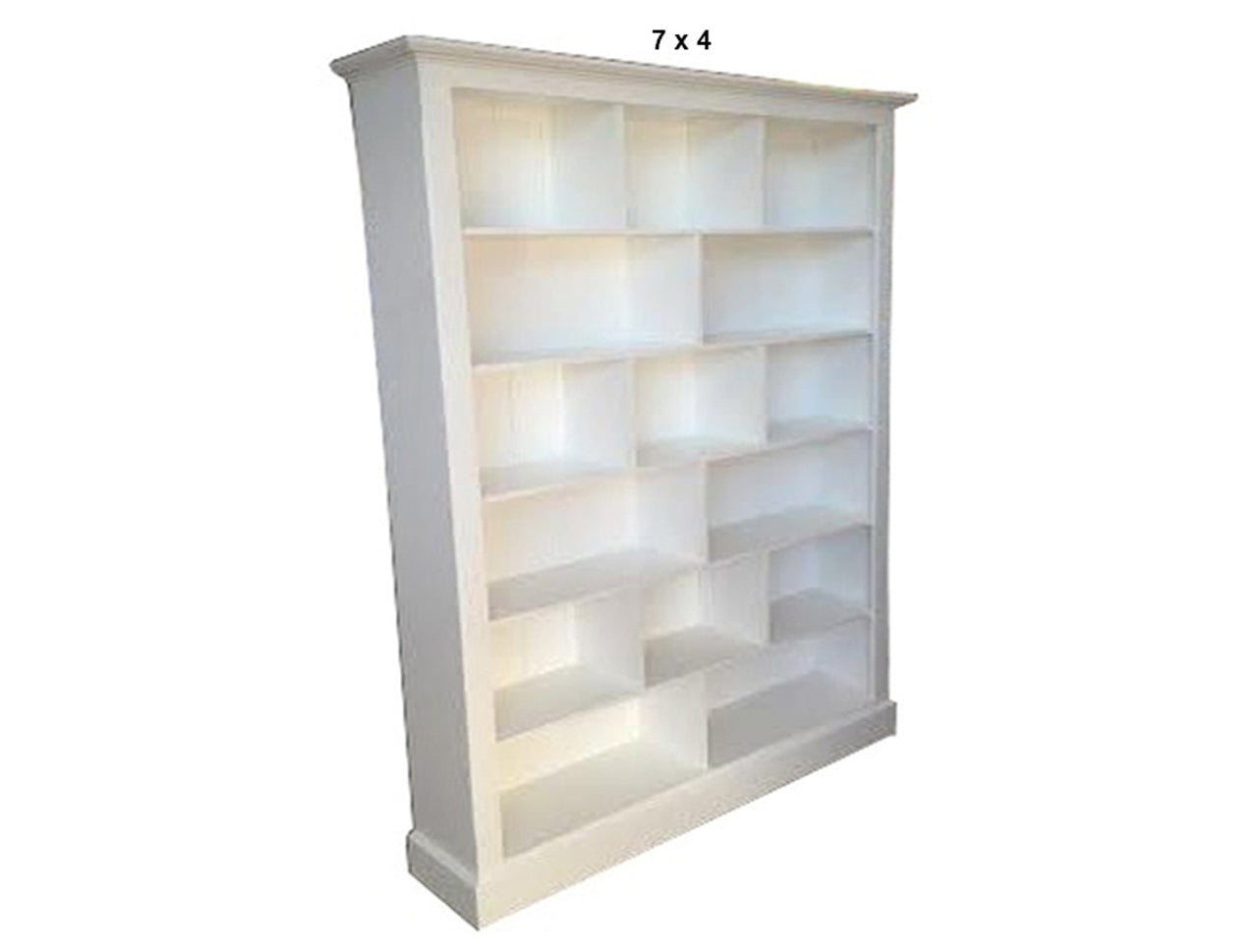 COLONIAL (AUSSIE MADE) PIGEON BOOKCASE 3 SPACE ON TOP COLLECTION - ASSORTED PAINTED COLOURS - STARTING FROM $799