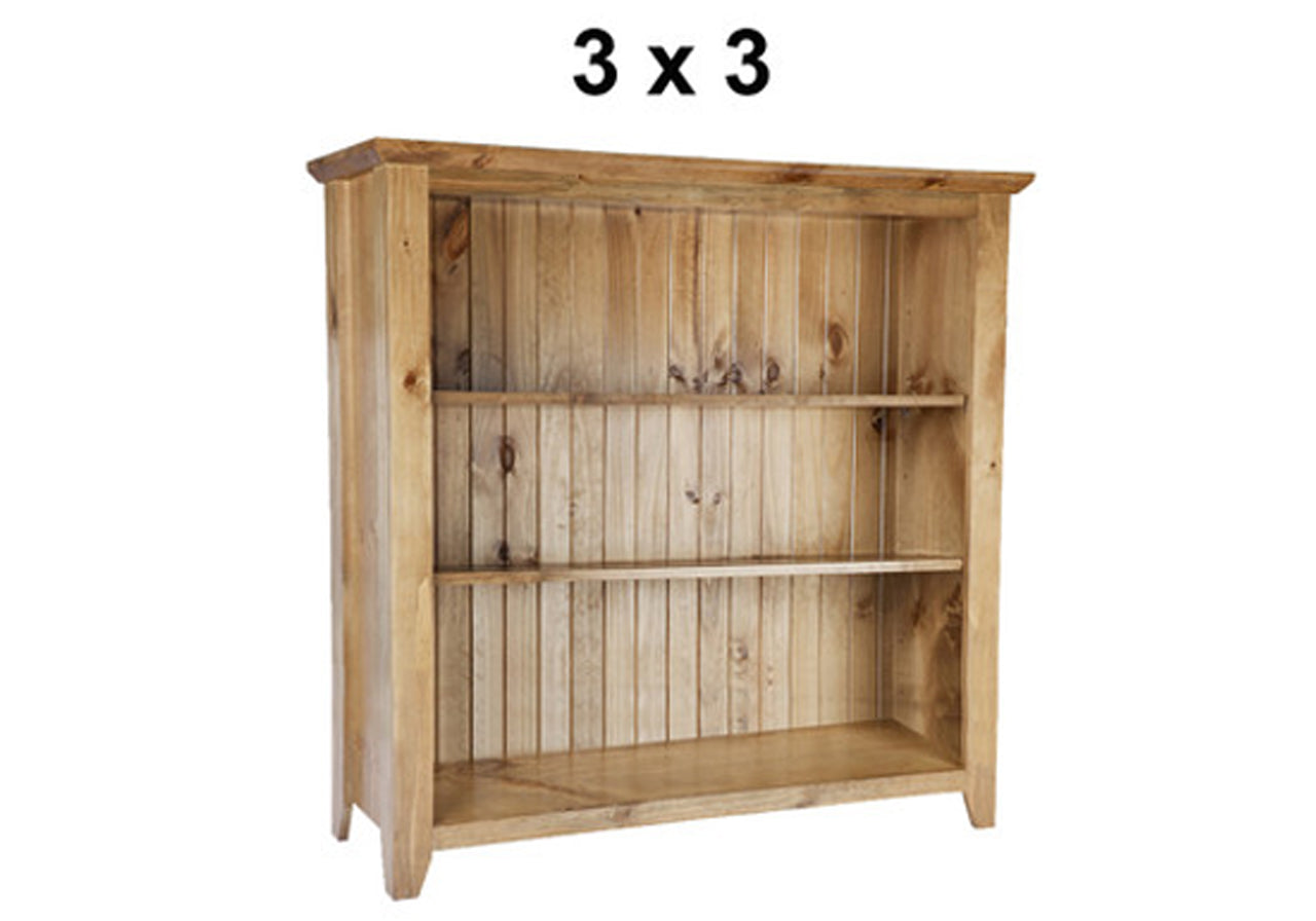 CHUNKY (AUSSIE MADE) LOWLINE BOOKCASE COLLECTION - ASSORTED STAINED COLOURS - STARTING FROM $449