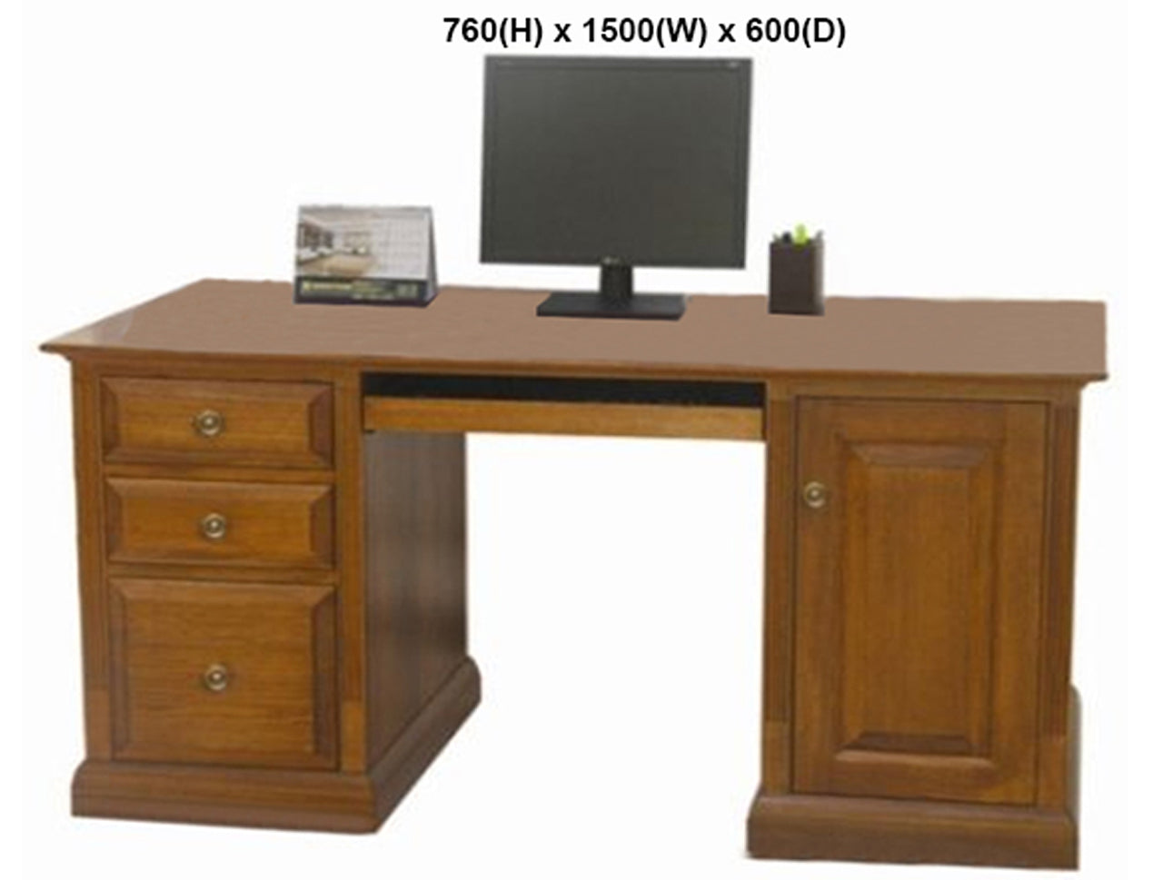 CHURACH (AUSSIE MADE) DESK COLLECTION - TASSIE OAK COMBINATION - ASSORTED STAINED COLOURS - STARTING FROM $1699