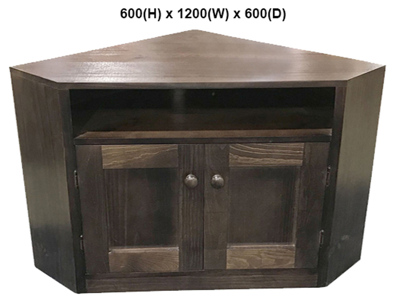CLAUDE (AUSSIE MADE) CORNER TV STAND COLLECTION  - ASSORTED STAINED COLOURS - STARTING FROM $599