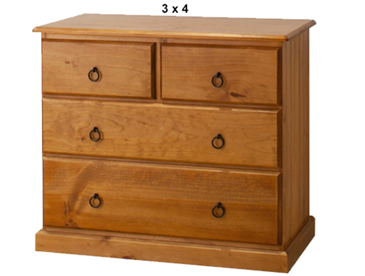 CRYSTAL (AUSSIE MADE) 4 DRAWER LOWBOY COLLECTION - ASSORTED STAINED COLOURS - STARTING FROM $599