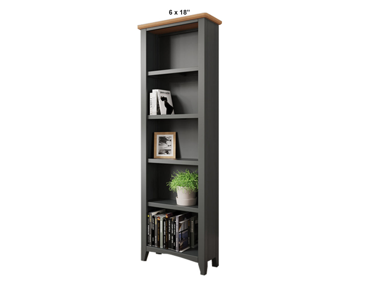 EMMETT (AUSSIE MADE) SKINNY BOOKCASE COLLECTION - ASSORTED PAINTED COLOURS - STARTING FROM $749