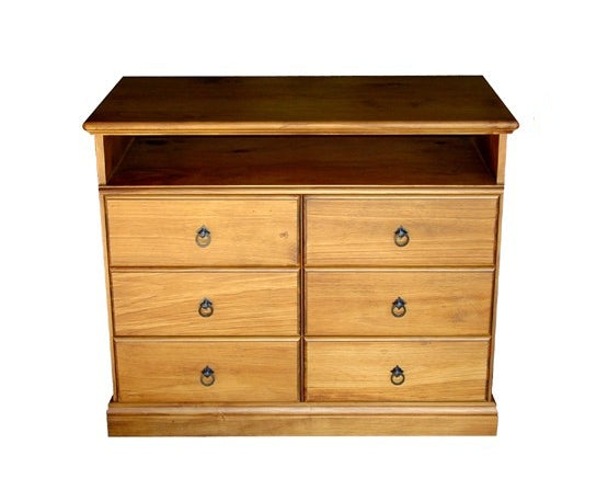 MEMPHIS 6 DRAWER TV ENTERTAINMENT UNIT (ENT156) - ASSORTED COLORS