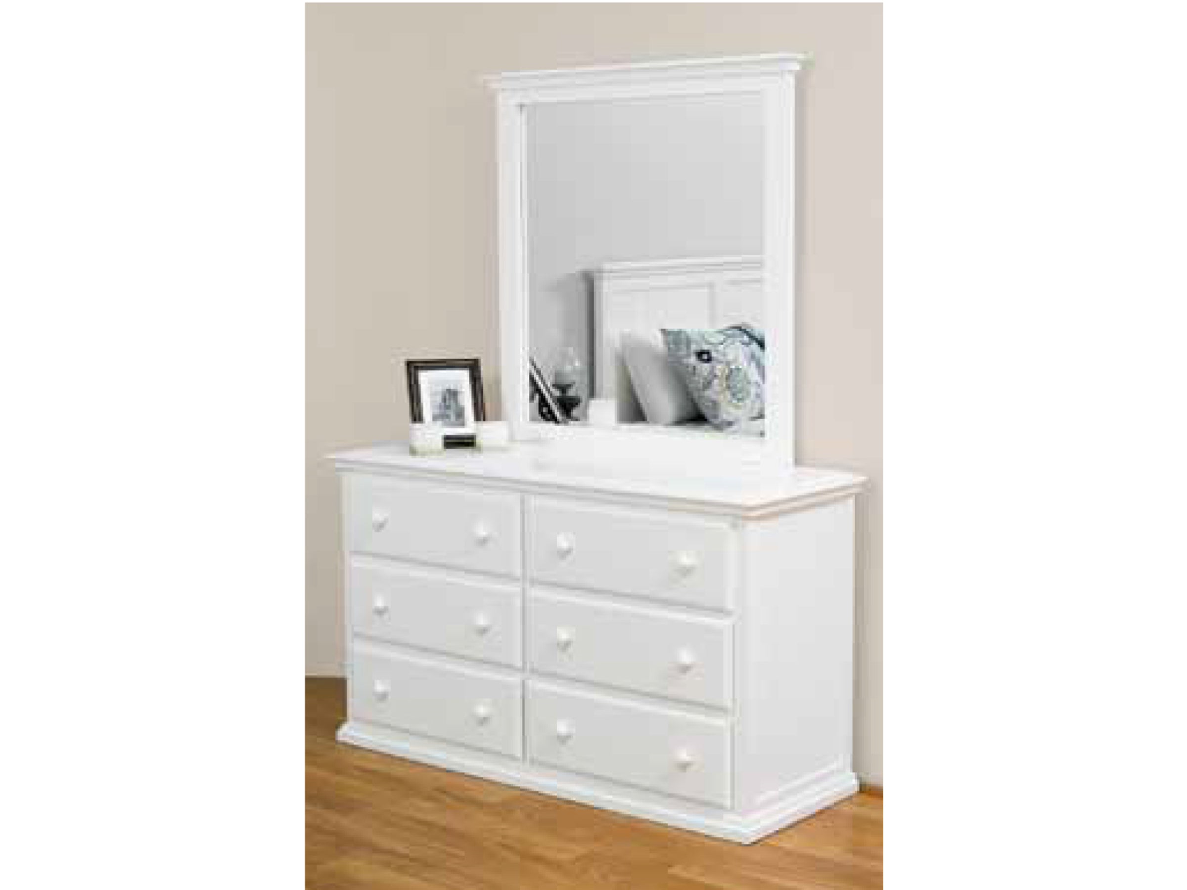 DOUBLE OR QUEEN ANNISTON (AUSSIE MADE) 5 PIECE (DRESSER) BEDROOM SUITE - ASSORTED PAINTED COLOURS