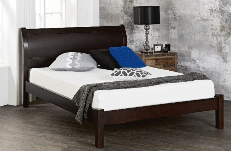 KING MARTHA (AUSSIE MADE) SLEIGH BED - ASSORTED COLOURS
