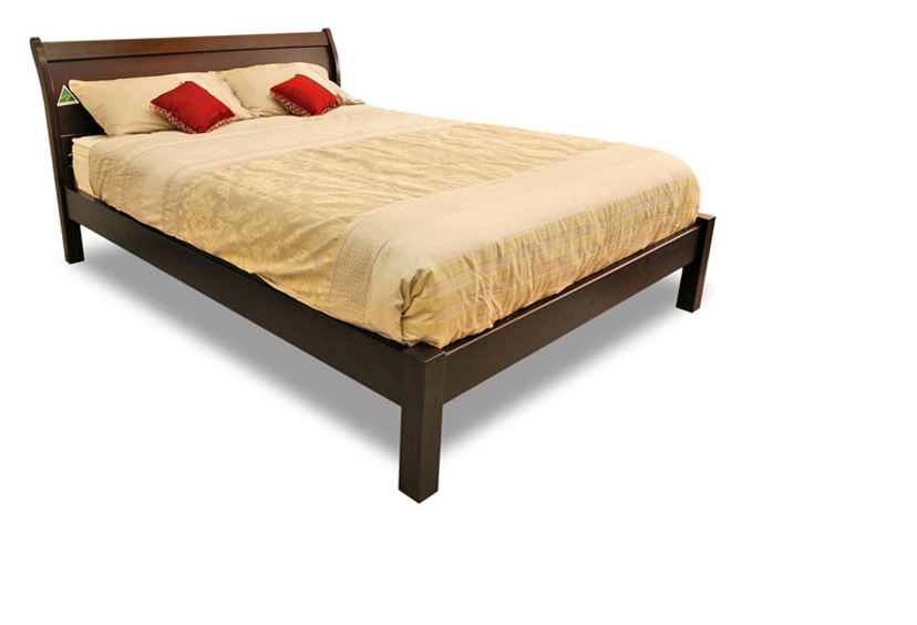 KING MARTHA (AUSSIE MADE) SLEIGH BED - ASSORTED COLOURS