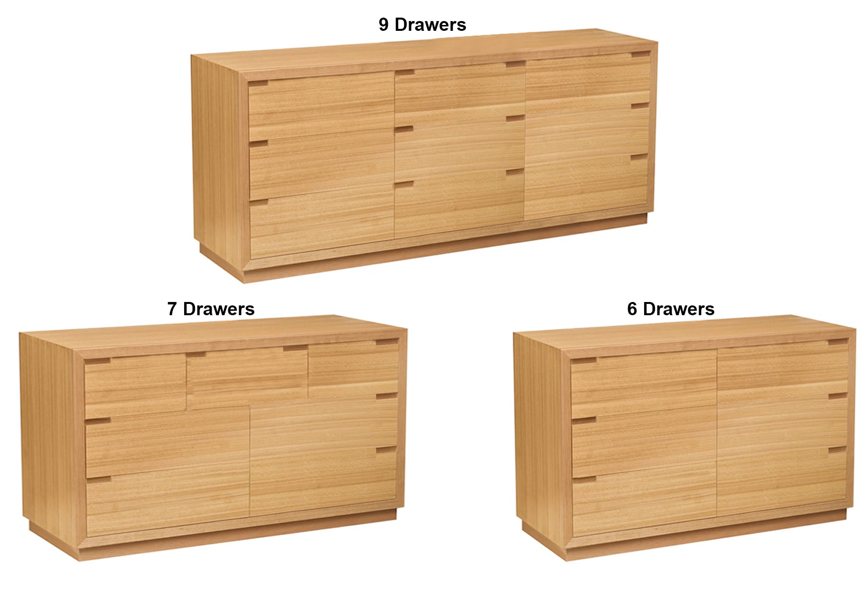 LINCOLN (AUSSIE MADE) LOWBOY WITH FLOATING BASE COLLECTION - ASSORTED STAINED COLOURS