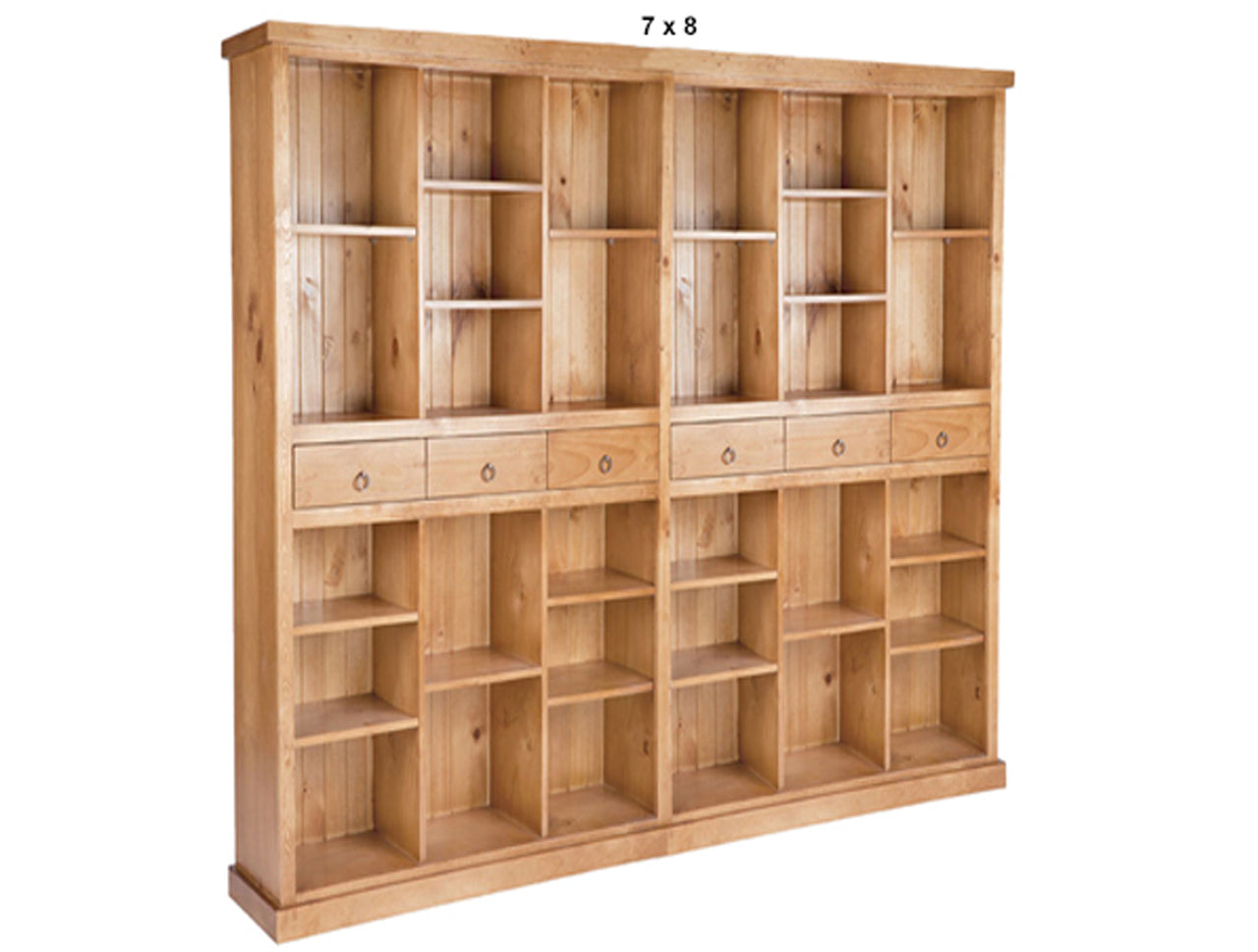 LITHGOW (AUSSIE MADE) BOOKCASE WITH 6 DRAWERS COLLECTION - ASSORTED STAINED COLOURS - STARTING FROM $1899