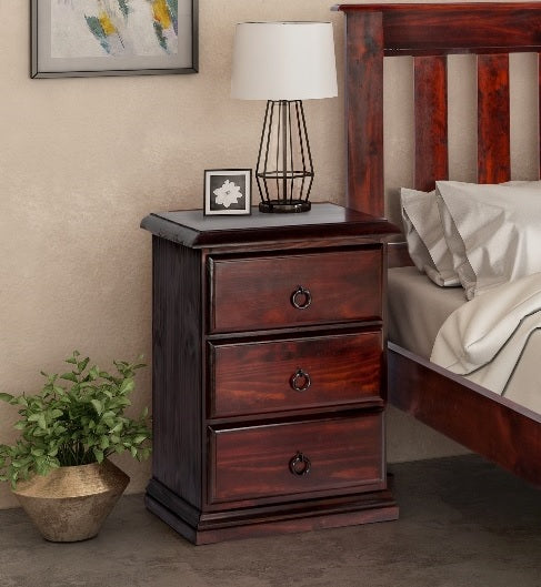 CRONULLA (AUSSIE MADE) 3 DRAWER BEDSIDE TABLE - ASSORTED COLOURS