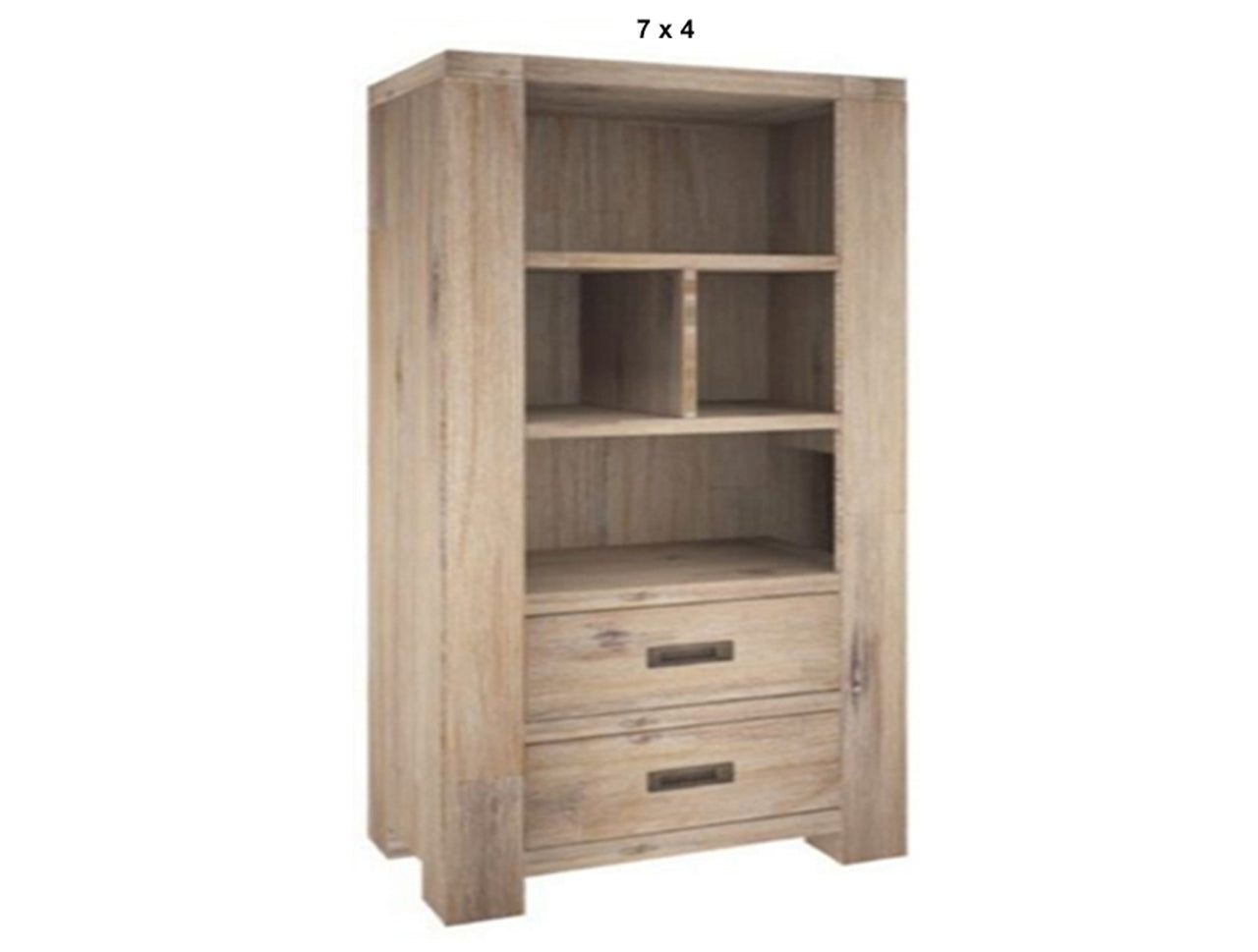 OYSTER BAY (AUSSIE MADE) BOOKSHELF WITH 2 DRAWERS COLLECTION - ASSORTED STAINED COLOURS - STARTING FROM $1199