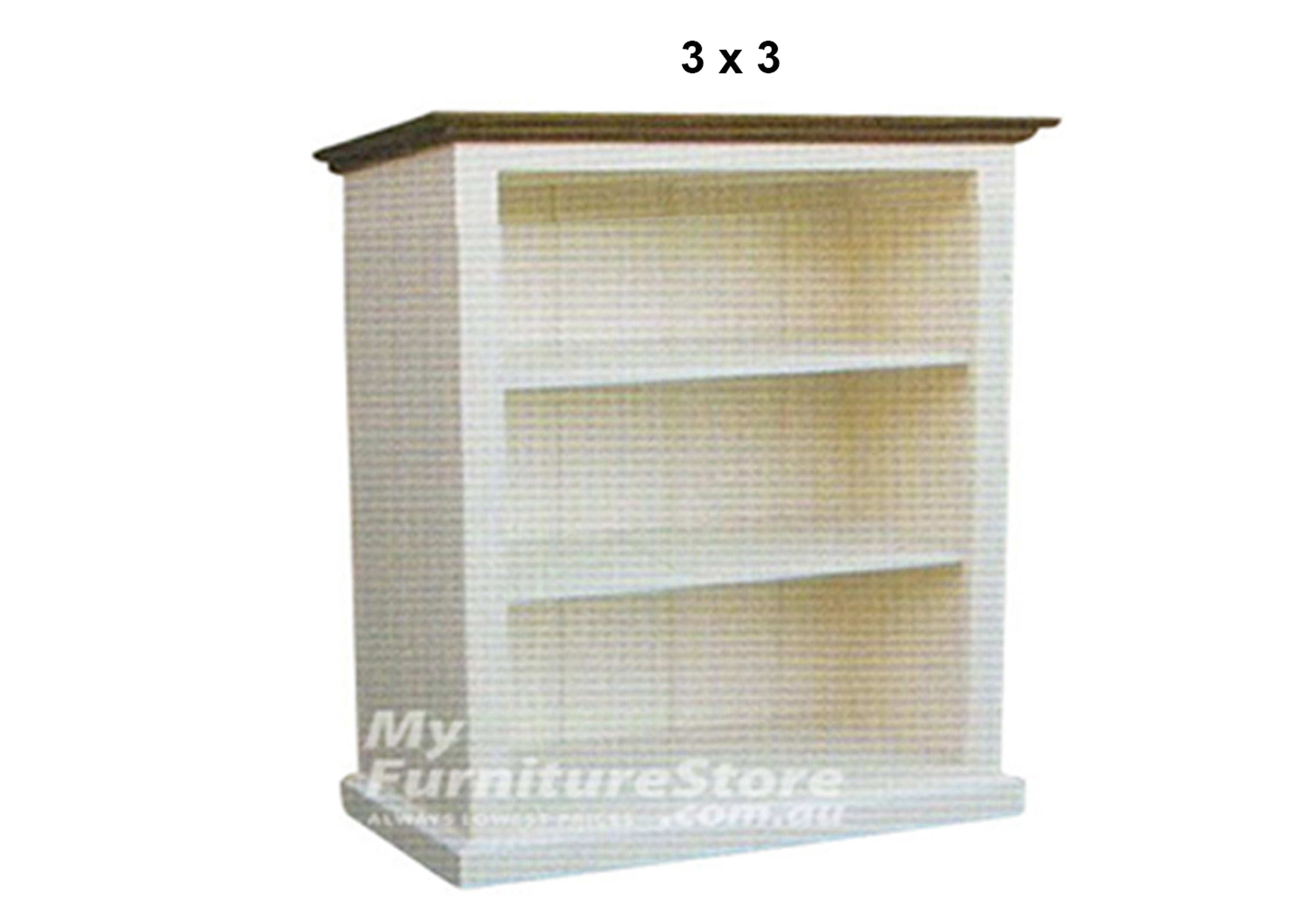 COLONIAL (AUSSIE MADE) LOWLINE BOOKCASE COLLECTION - ASSORTED PAINTED COLOURS - STARTING FROM $499