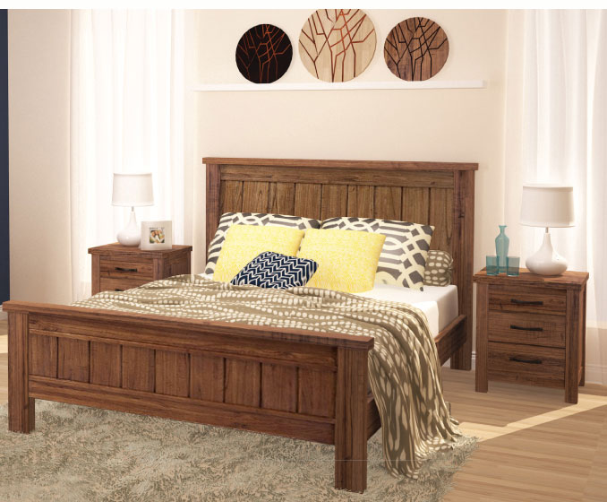 QUEEN RADIUS (AUSSIE MADE) BED - ASSORTED COLOURS