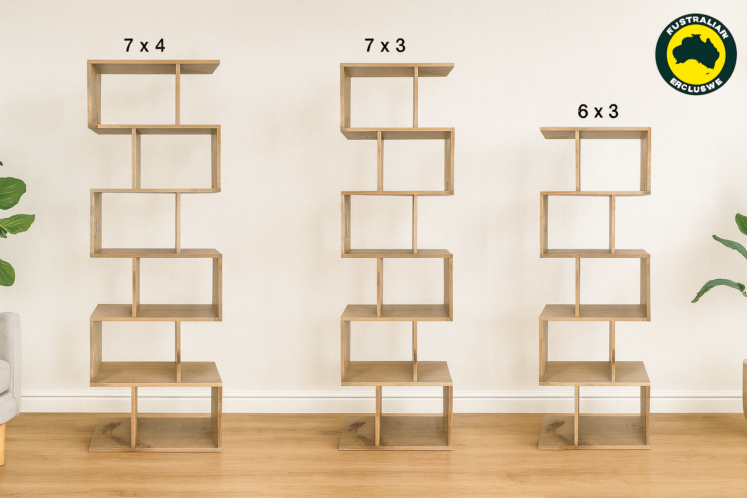 CREOLE (AUSSIE MADE) ZIGZAG HIGHLINE ROOM DIVIDER COLLECTION - ASSORTED STAINED OR PAINTED COLOURS - STARTING FROM $849