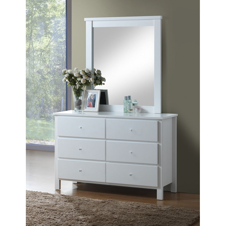 EMPRESS (AUSSIE MADE) DRESSING TABLE WITH MIRROR - ASSORTED COLOURS