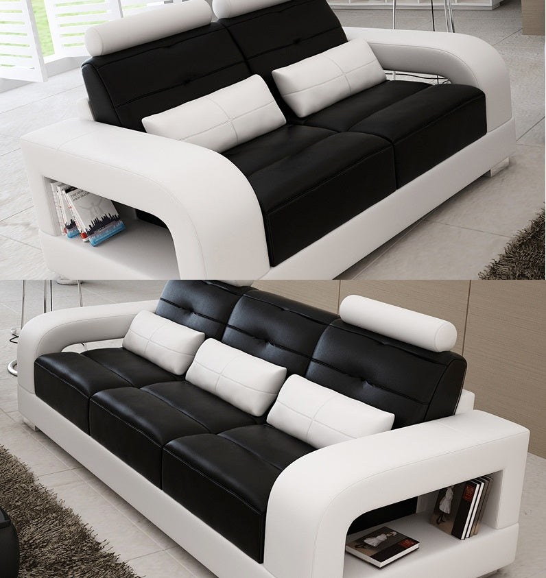 SENCHEL  3S + 2S LOUNGE  SUITE  (MODEL - L6008D) - CHOICE OF LEATHER AND ASSORTED COLOURS AVAILABLE