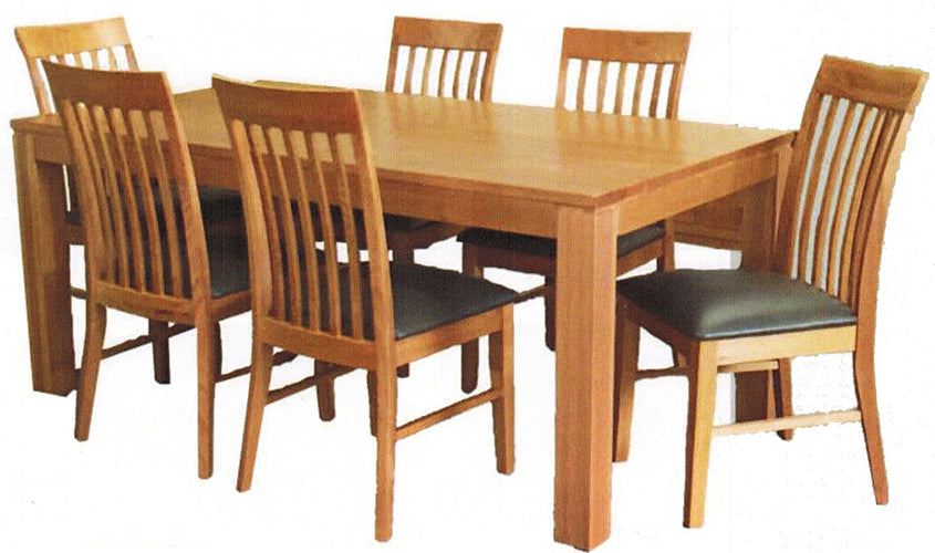 NOVA (AUSSIE MADE) HARDWOOD DINING TABLE - 1500(W) x 900(D) - ASSORTED COLOURS