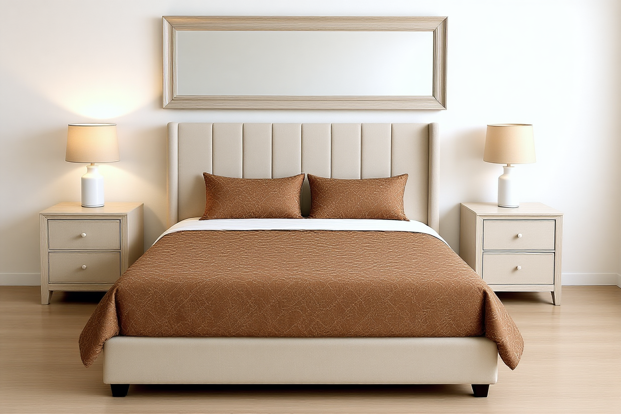 POEME (AUSSIE MADE) UPHOLSTERED BEDROOM COLLECTION - ASSORTED FABRICS AND COLOURS - STARTING FROM $2499