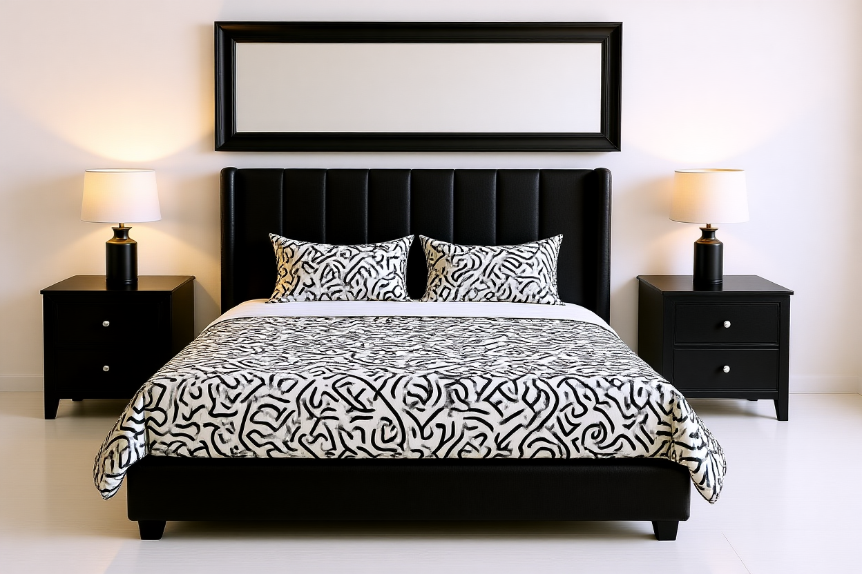 POEME (AUSSIE MADE) UPHOLSTERED BEDROOM COLLECTION - ASSORTED FABRICS AND COLOURS - STARTING FROM $2499