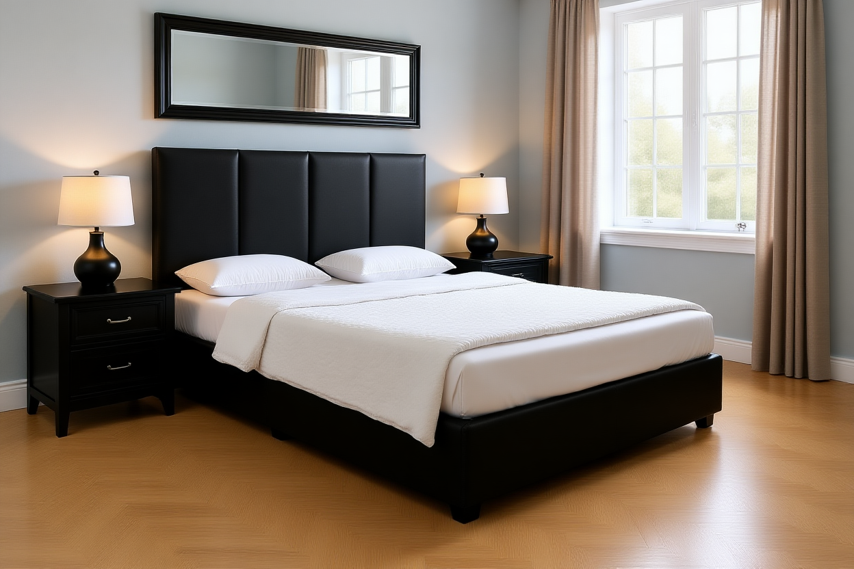 DEACOM (AUSSIE MADE) UPHOLSTERED BEDROOM COLLECTION - ASSORTED FABRICS AND COLOURS - STARTING FROM $499