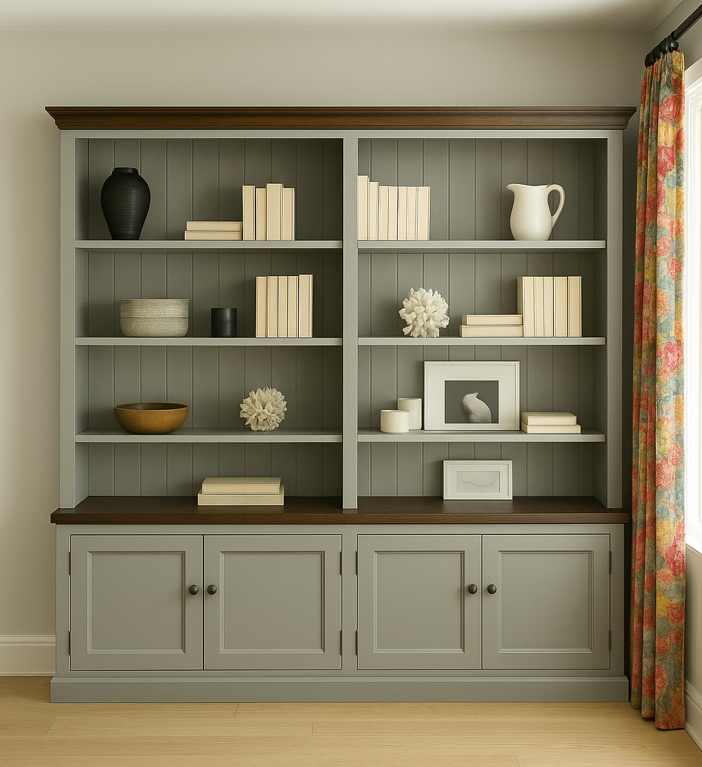 BAYSIDE (AUSSIE MADE) 4 DOOR PIGEON PAIRED BOOKCASE COLLECTION (3 SECTIONS) - ASSORTED COLOURS - STARTING FROM $2499