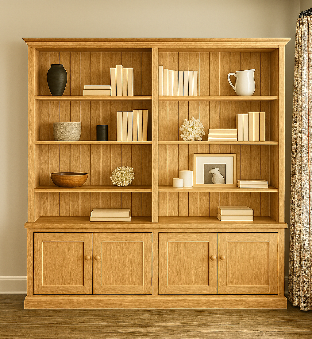 BAYSIDE (AUSSIE MADE) 4 DOOR PIGEON PAIRED BOOKCASE COLLECTION (3 SECTIONS) - ASSORTED COLOURS - STARTING FROM $2499