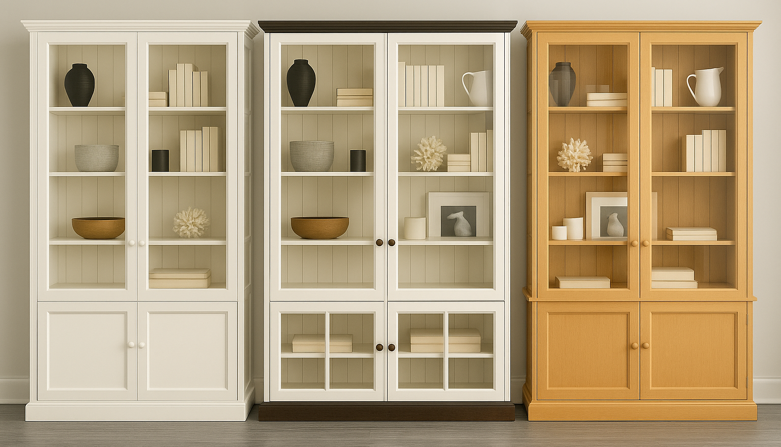 BAYSIDE (AUSSIE MADE) 4 DOOR LIBRARY UNIT COLLECTION - ASSORTED PAINTED COLOURS - STARTING FROM $1499