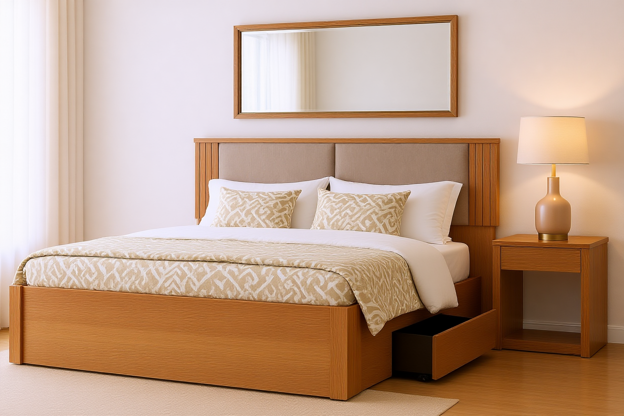 BENTLEY (AUSSIE MADE) UNDERBED STORAGE BEDROOM COLLECTION - ASSORTED STAINED COLOURS - STARTING FROM $1499