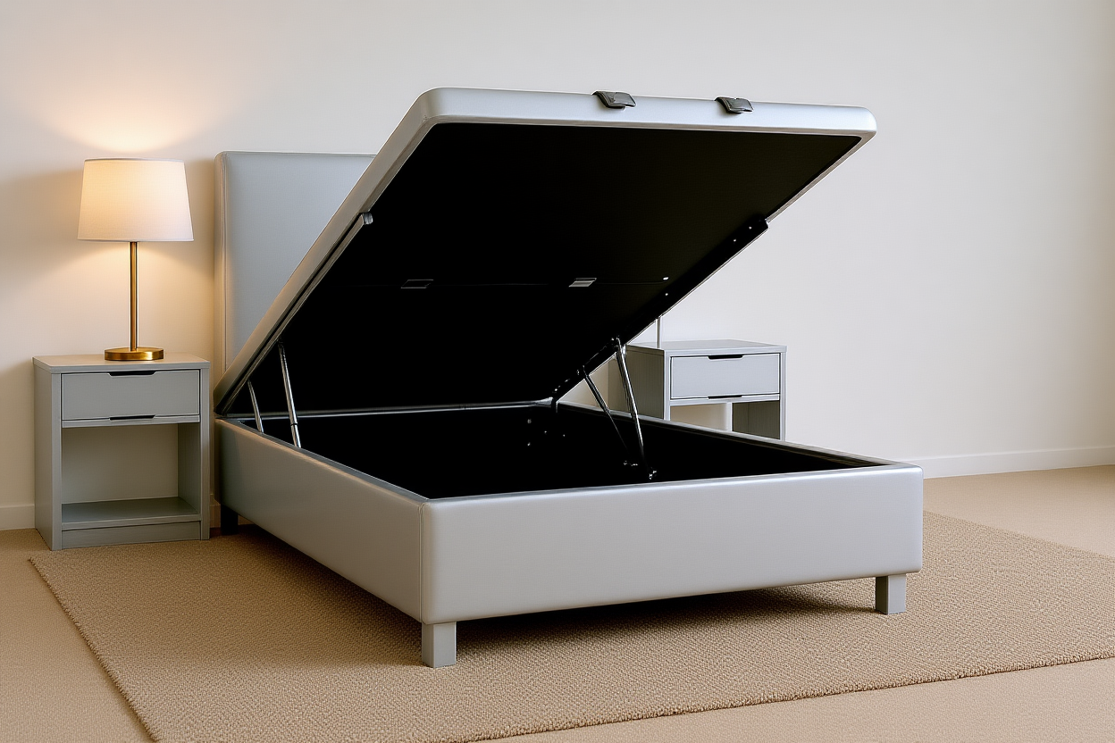 BRAVO (AUSSIE MADE) ENSEMBLE BASE WITH GASLIFT UNDERBED STORAGE COLLECTION - ASSORTED FABRICS AND COLOURS - STARTING FROM $999