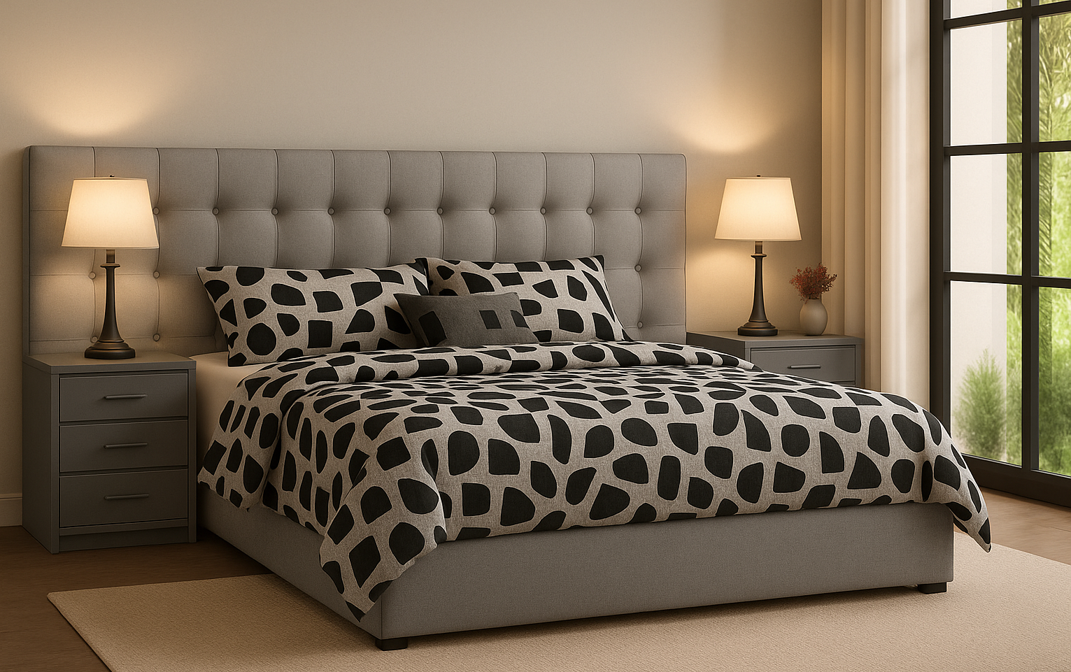BRONTE (AUSSIE MADE) UPHOLSTERED EXTENDED BEDROOM COLLECTION – ASSORTED FABRICS & COLOURS - STARTING FROM $1999