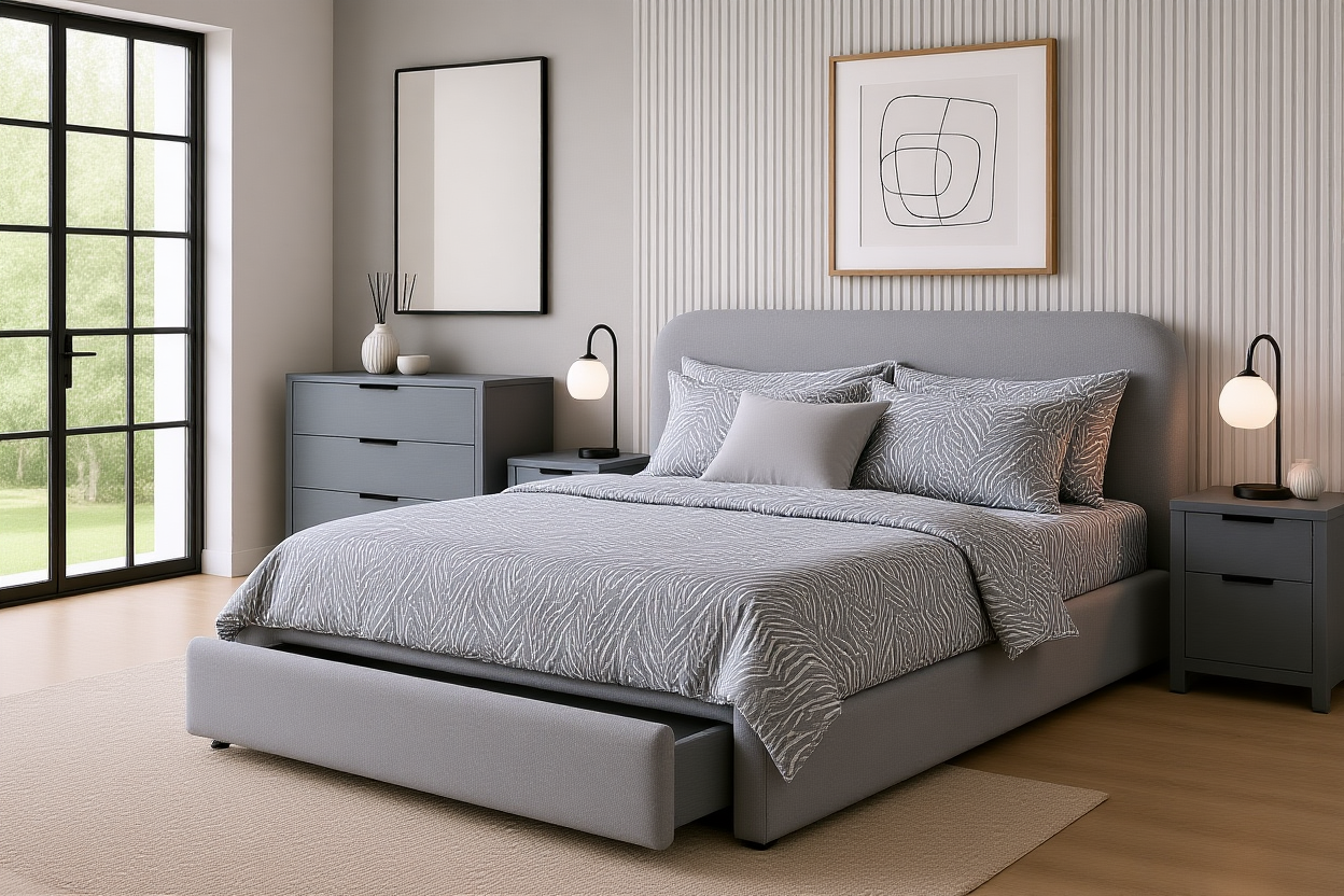 CAYMAN (AUSSIE MADE) BEDROOM COLLECTION - ASSORTED FABRICS AND COLOURS - STARTING FROM $999