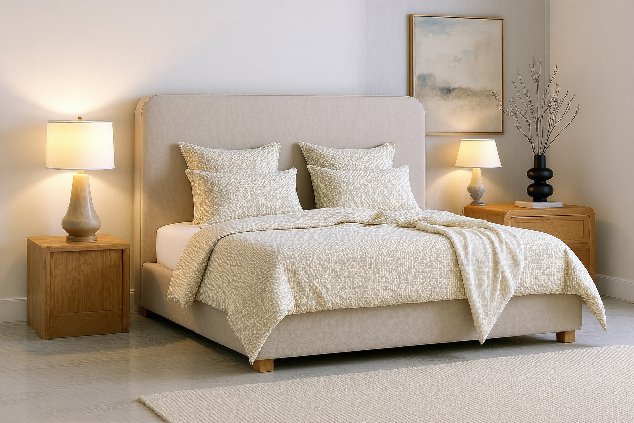 CLAUDIA (AUSSIE MADE) BEDROOM COLLECTION - ASSORTED FABRICS AND COLOURS - STARTING FROM $1499