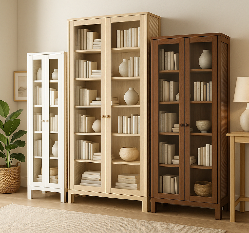 COOPER (AUSSIE MADE) RATTAN HIGHLINE LIBRARY UNIT COLLECTION  - ASSORTED COLOURS - STARTING FROM $999