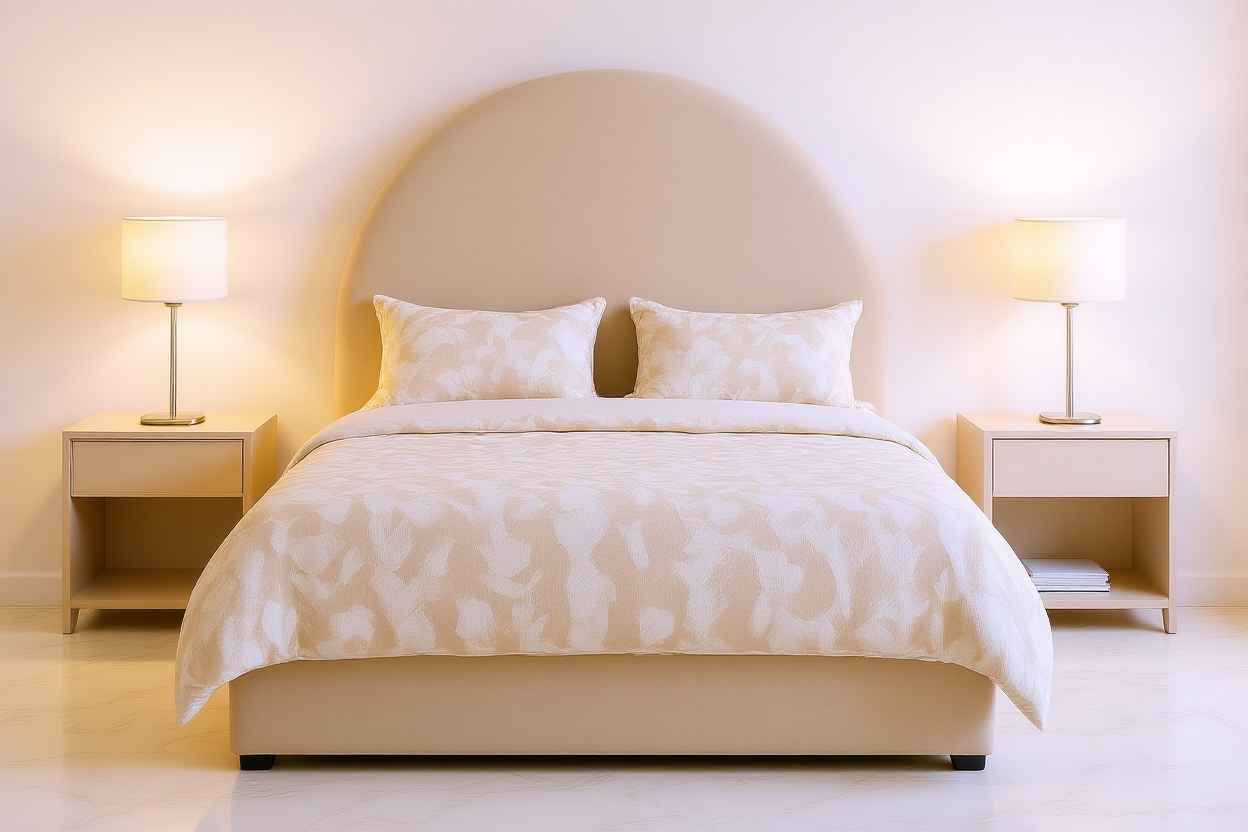 PINNACLE (AUSSIE MADE) UPHOLSTERED BEDROOM COLLECTION – ASSORTED FABRICS & COLOURS - STARTING FROM $499