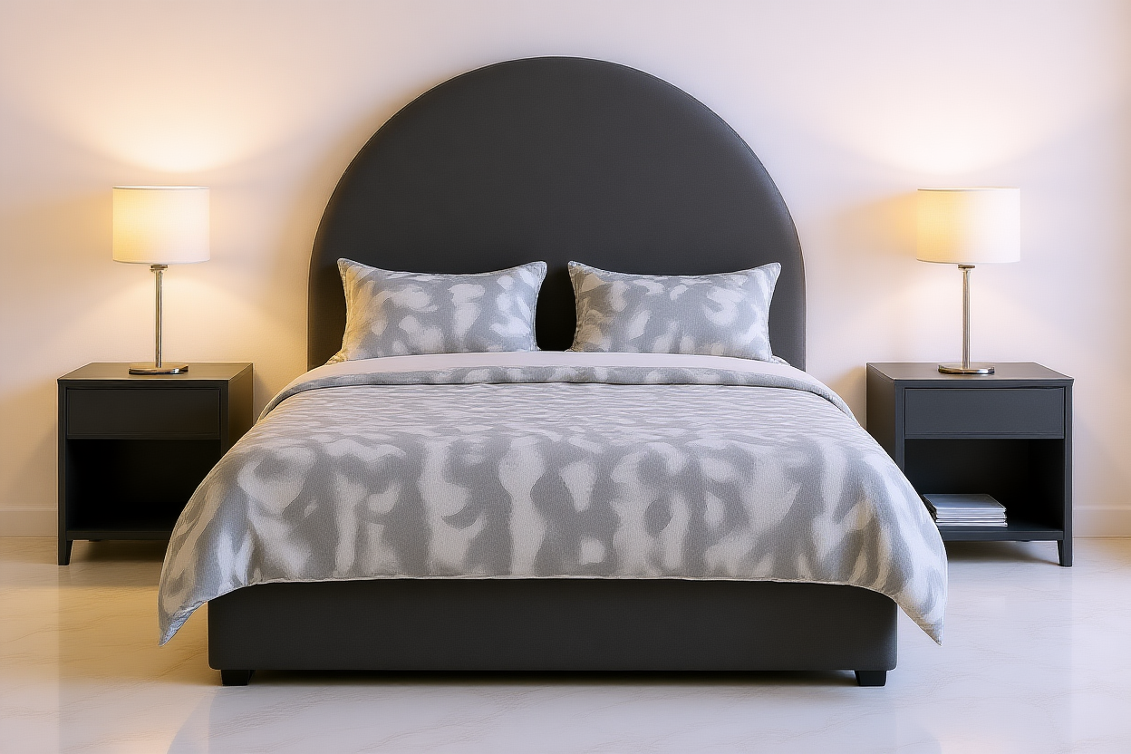PINNACLE (AUSSIE MADE) UPHOLSTERED BEDROOM COLLECTION – ASSORTED FABRICS & COLOURS - STARTING FROM $499