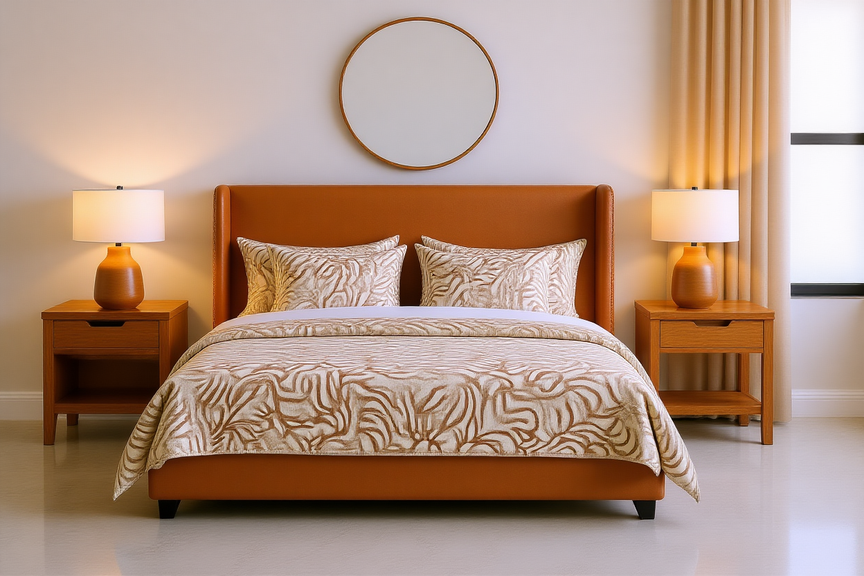 DAYTONA (AUSSIE MADE) UPHOLSTERED BEDROOM COLLECTION - ASSORTED FABRICS AND COLOURS - STARTING FROM $999