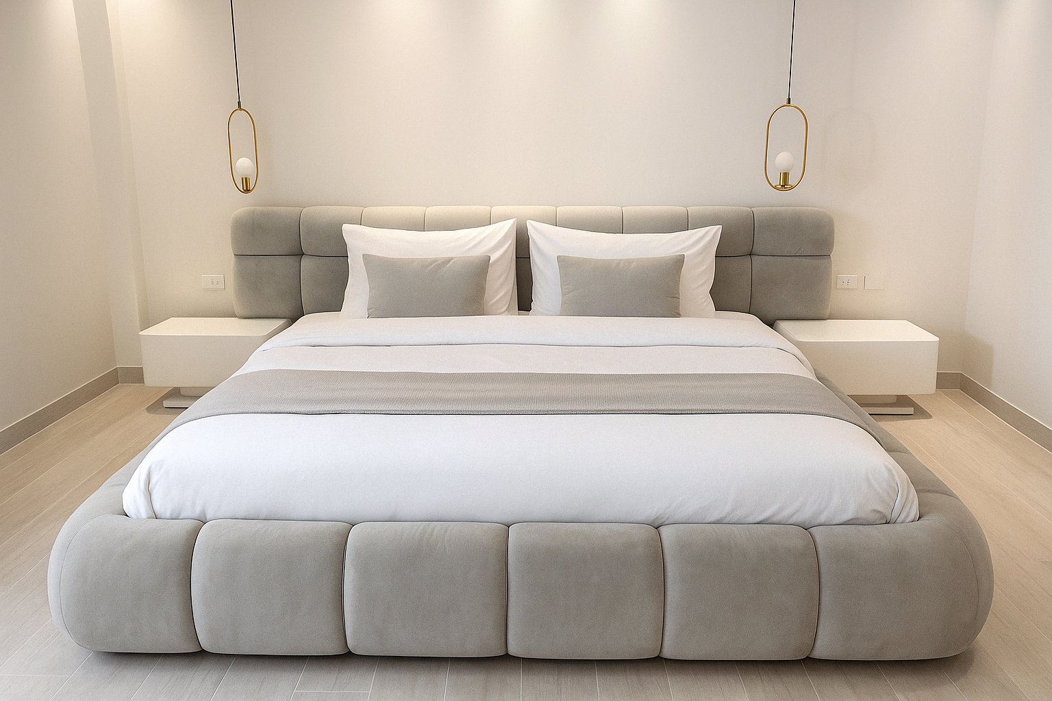 DUBAI (AUSSIE MADE) EXTENDED BEDROOM COLLECTION – ASSORTED FABRICS & COLOURS - STARTING FROM $1499