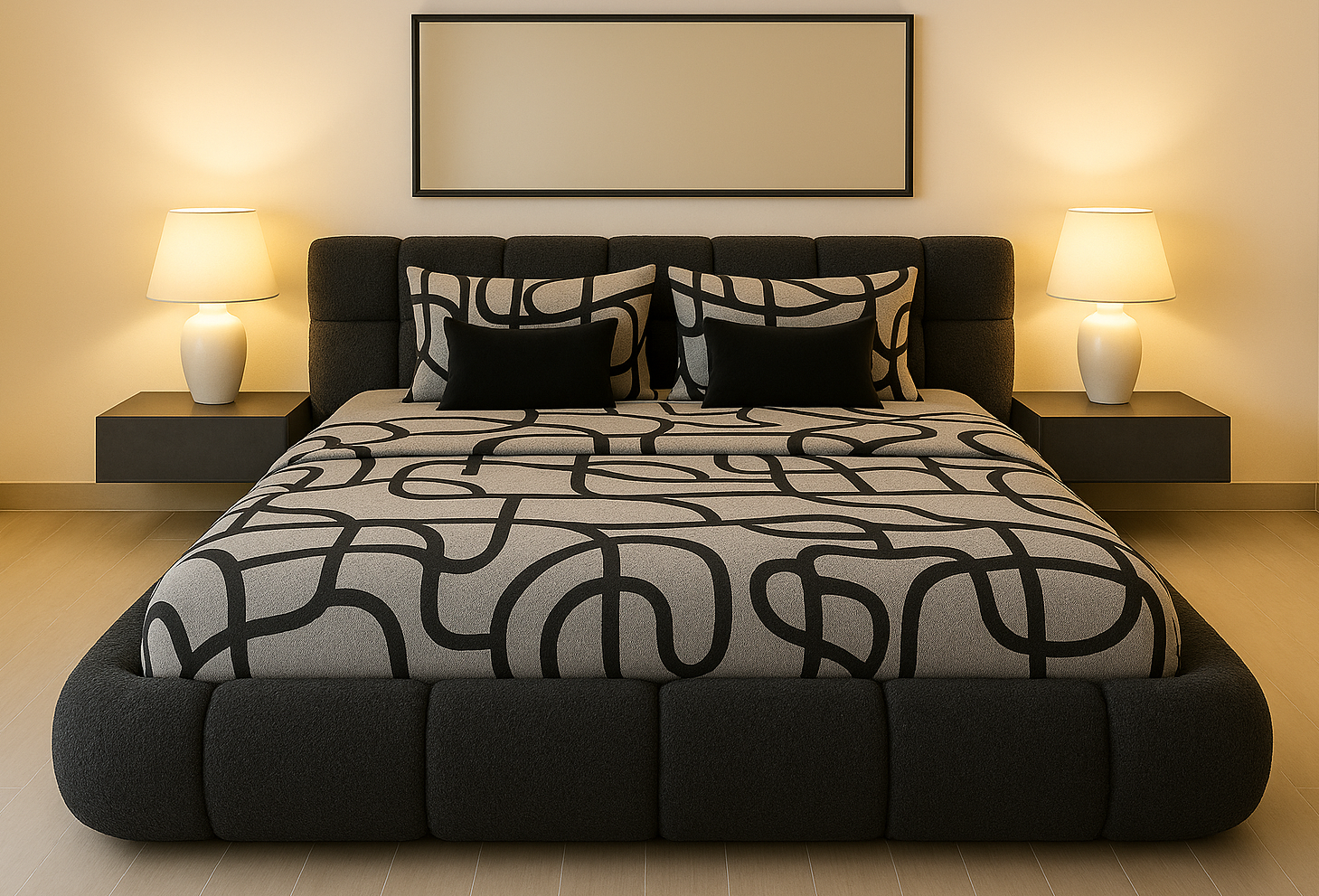 DUBAI (AUSSIE MADE) EXTENDED BEDROOM COLLECTION – ASSORTED FABRICS & COLOURS - STARTING FROM $1499