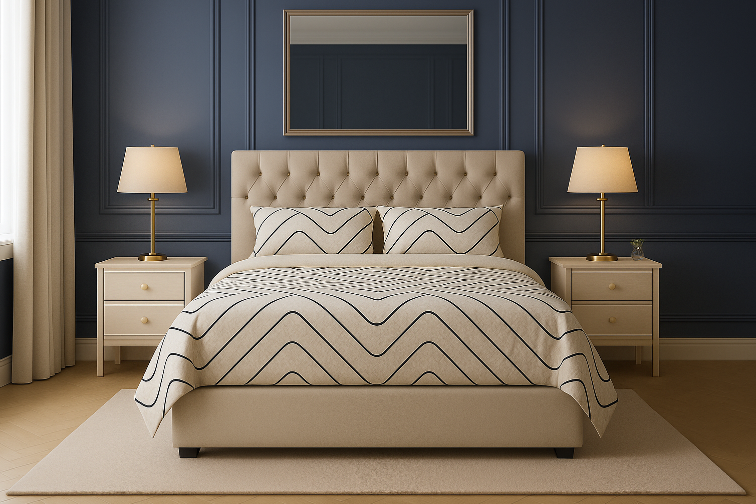 SCOTTISH (AUSSIE MADE) UPHOLSTERED BEDROOM COLLECTION - ASSORTED FABRICS AND COLOURS - STARTING FROM $699