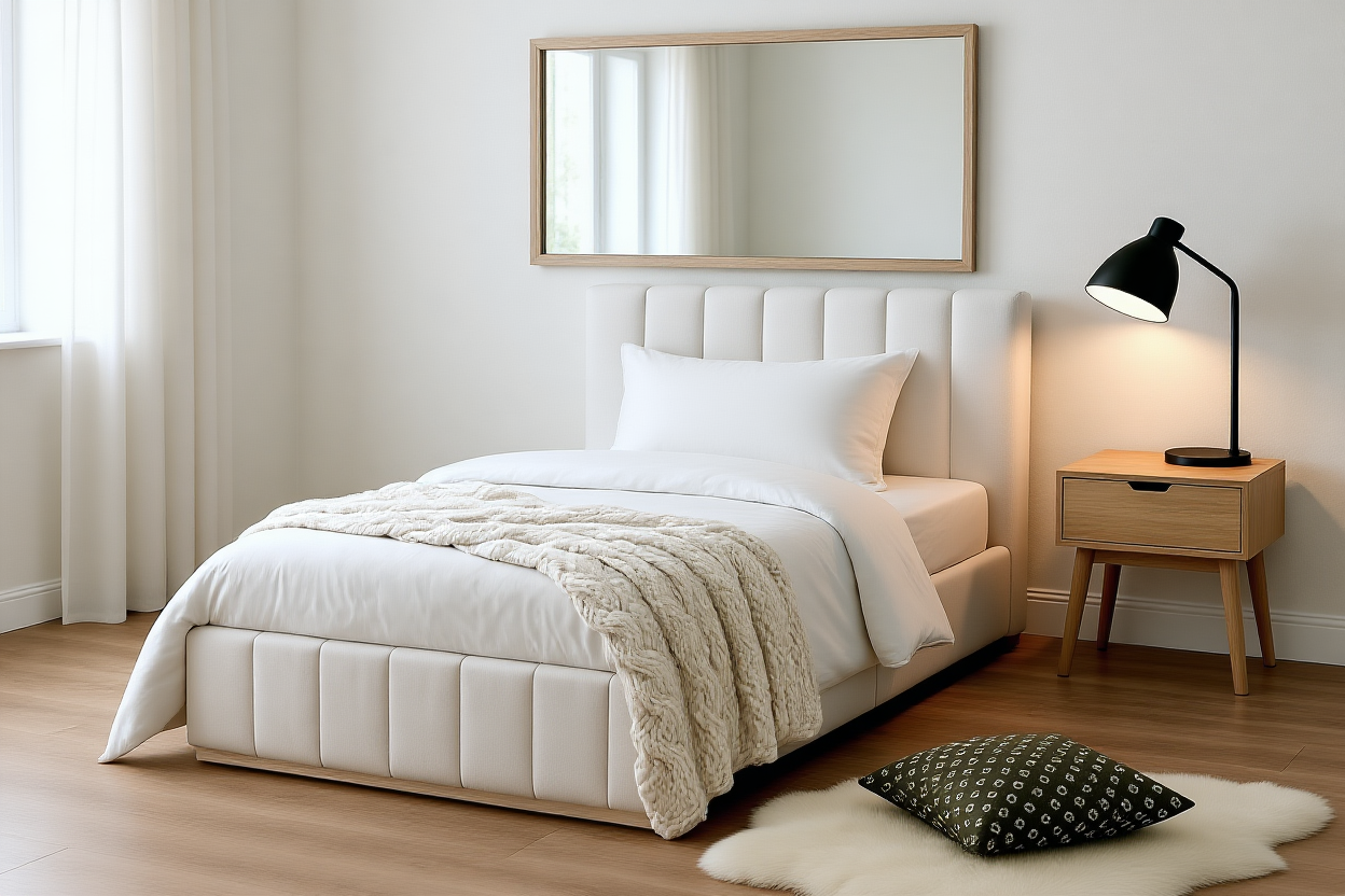 ELITE (AUSSIE MADE) UPHOLSTERED BEDROOM COLLECTION - ASSORTED FABRICS AND COLOURS - STARTING FROM $699