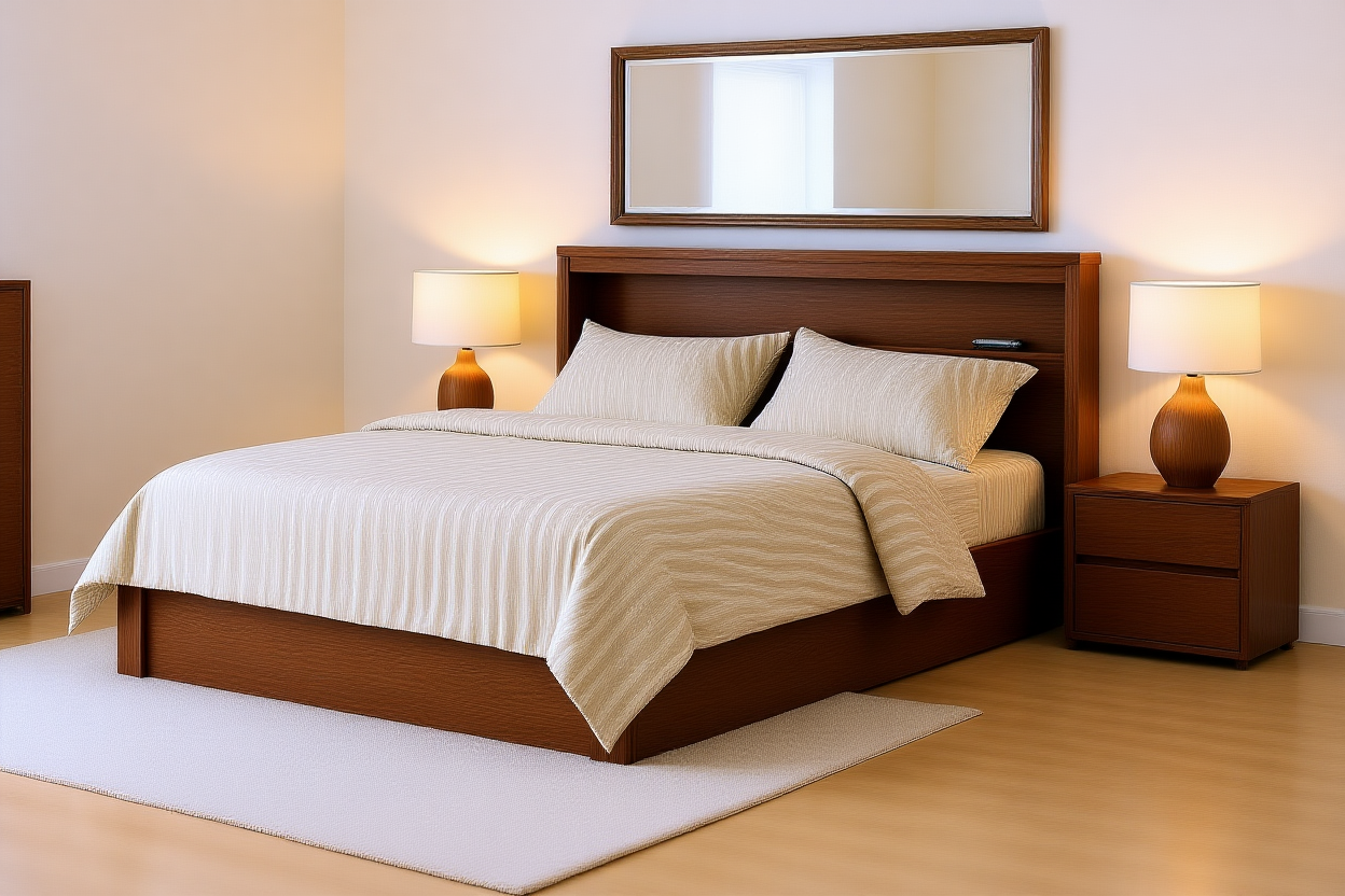 FEATURE (AUSSIE MADE) BOOKEND BEDROOM COLLECTION - TASSIE OAK COMBINATION - ASSORTED STAINED COLOURS - STARTING FROM $1999