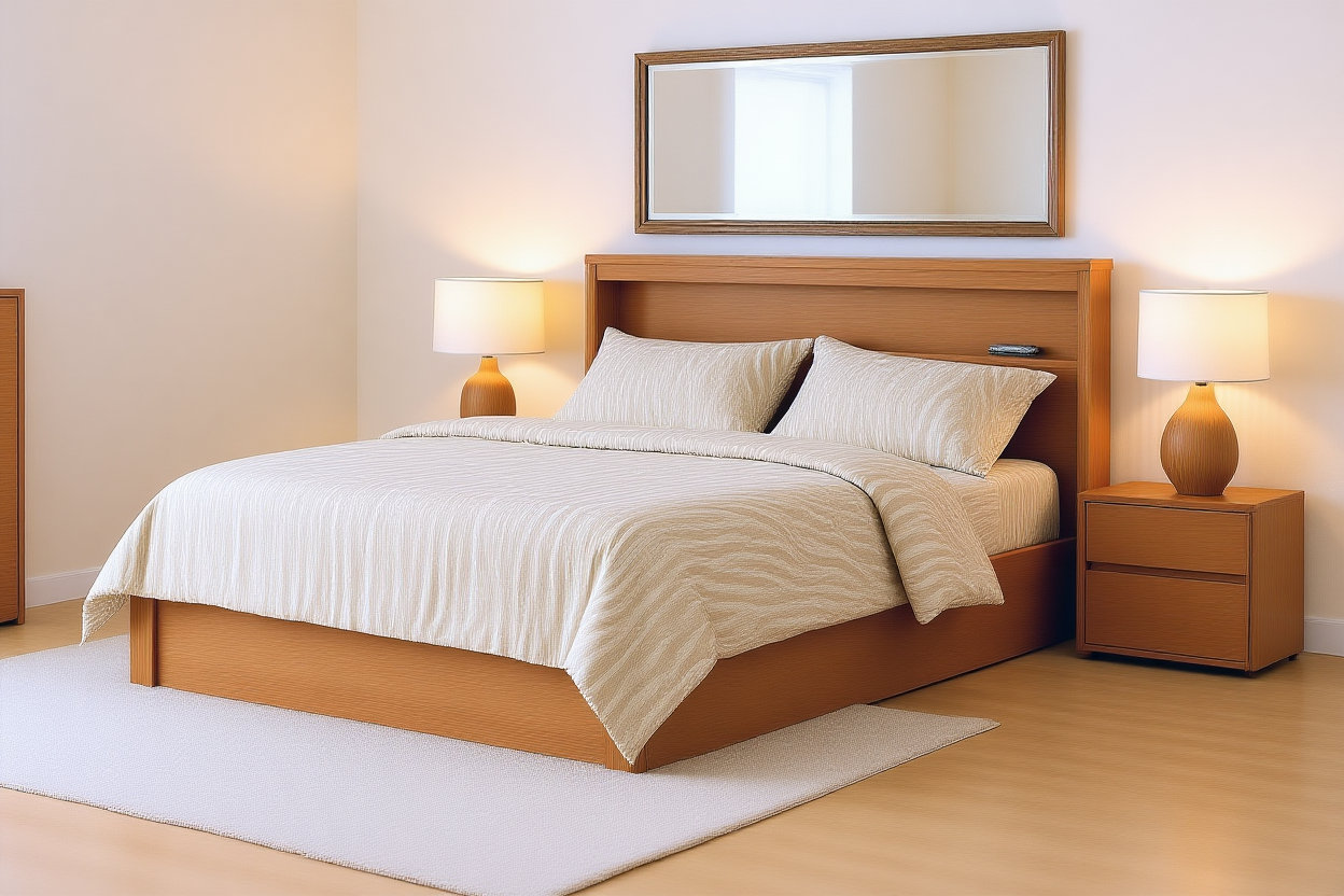 FEATURE (AUSSIE MADE) BOOKEND BEDROOM COLLECTION - TASSIE OAK COMBINATION - ASSORTED STAINED COLOURS - STARTING FROM $1999