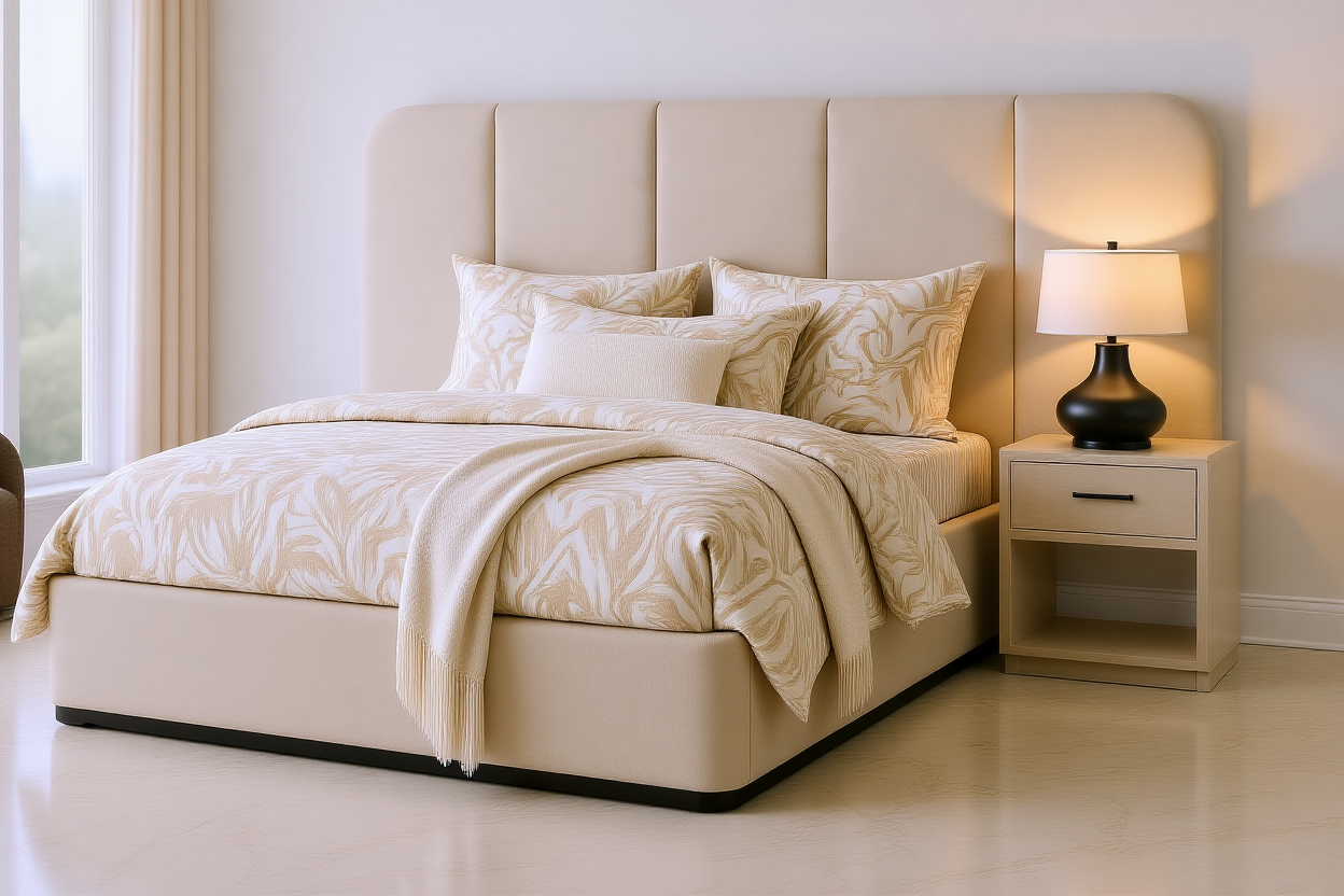 MAROUBRA (AUSSIE MADE) UPHOLSTERED BEDFRAME – ASSORTED FABRICS & COLOURS - STARTING FROM $2999