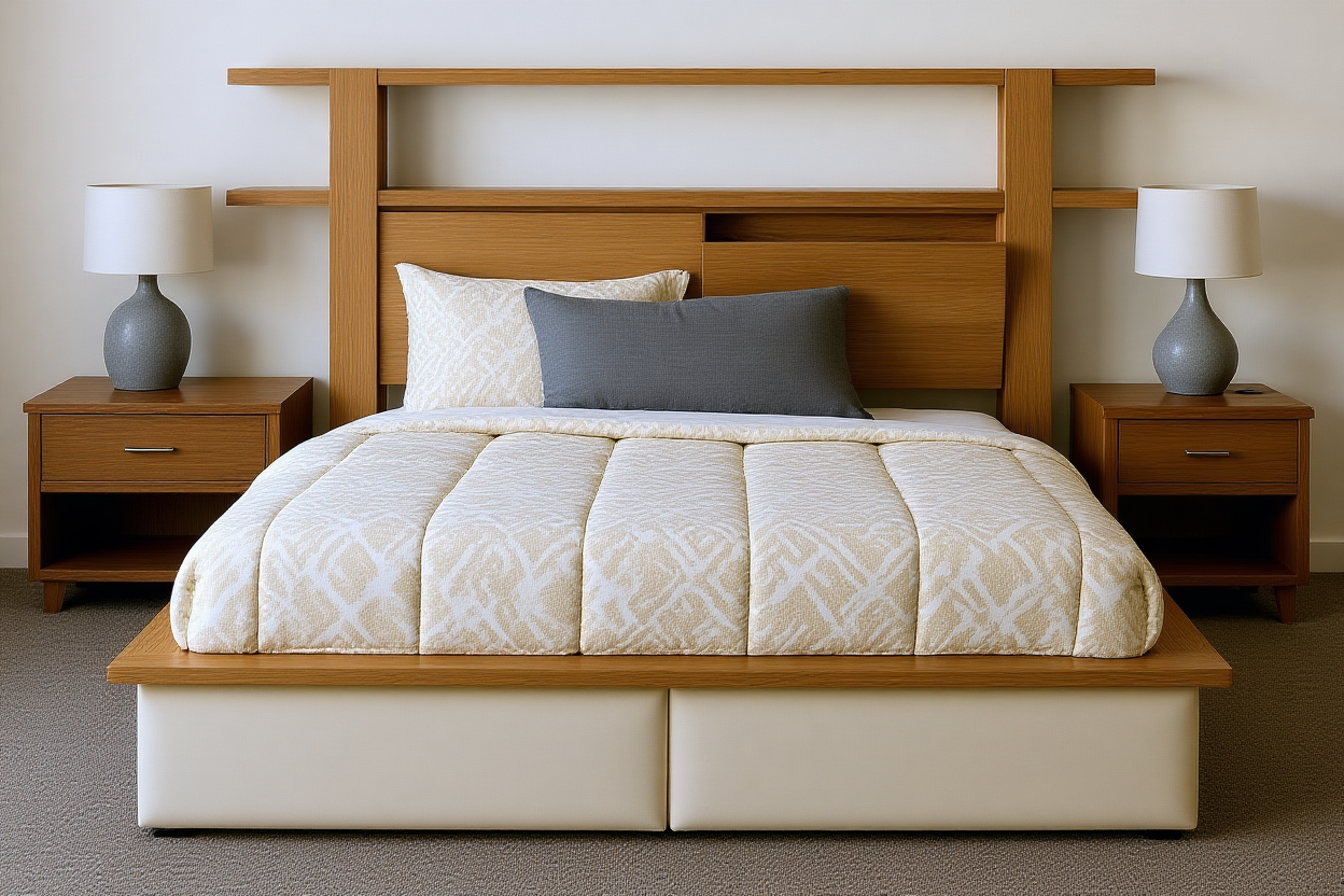 GRANDEUR (AUSSIE MADE) SOLID TIMBER BEDROOM COLLECTION - ASSORTED STAINED COLOURS - STARTING FROM $999