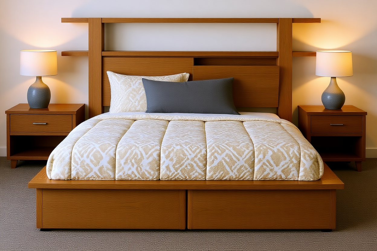 GRANDEUR (AUSSIE MADE) SOLID TIMBER BEDROOM COLLECTION - ASSORTED STAINED COLOURS - STARTING FROM $999
