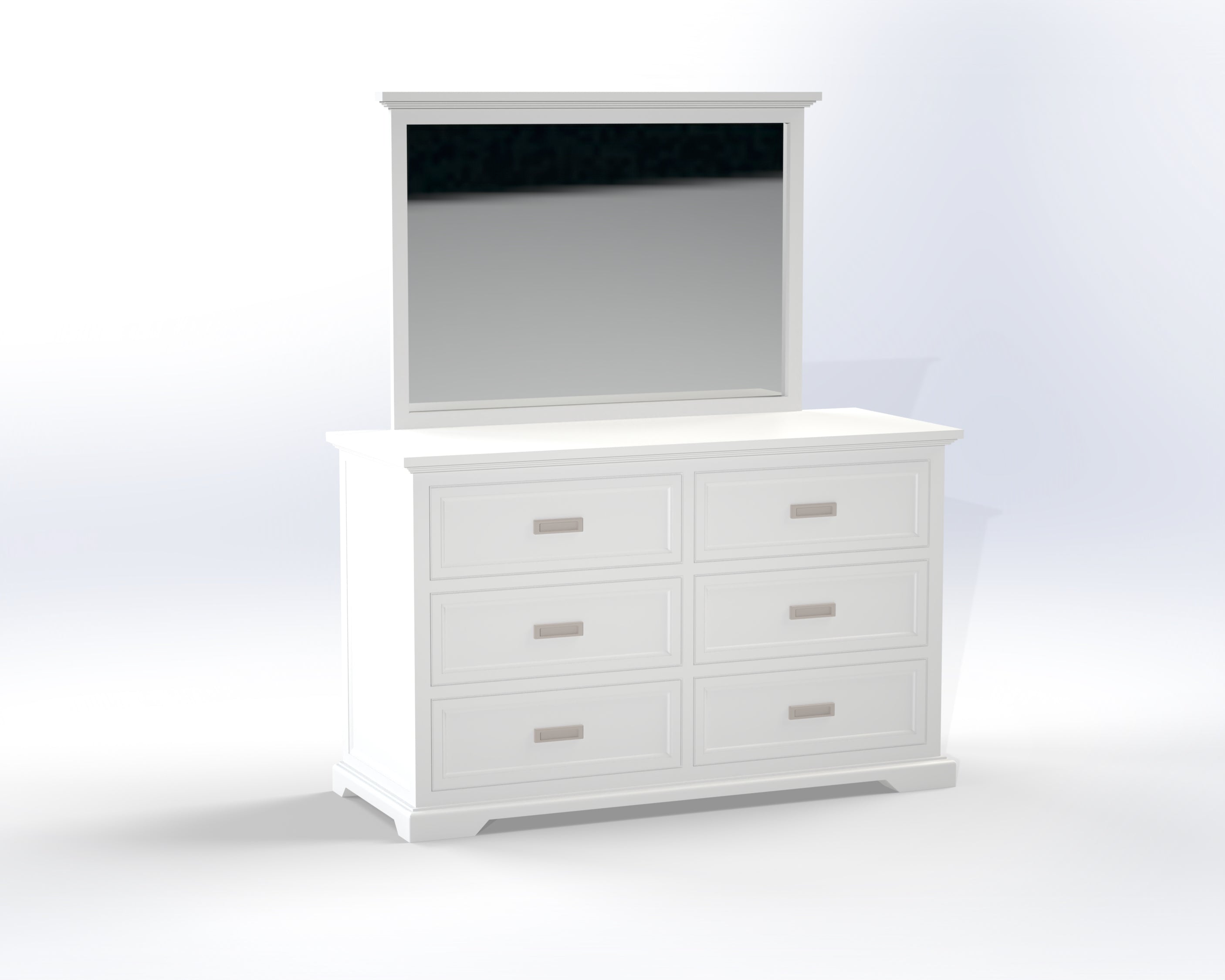 DOUBLE OR QUEEN HAMPTON (CUSTOM MADE) 6 PIECE (THE LOT) BEDROOM SUITE - ASSORTED COLOURS